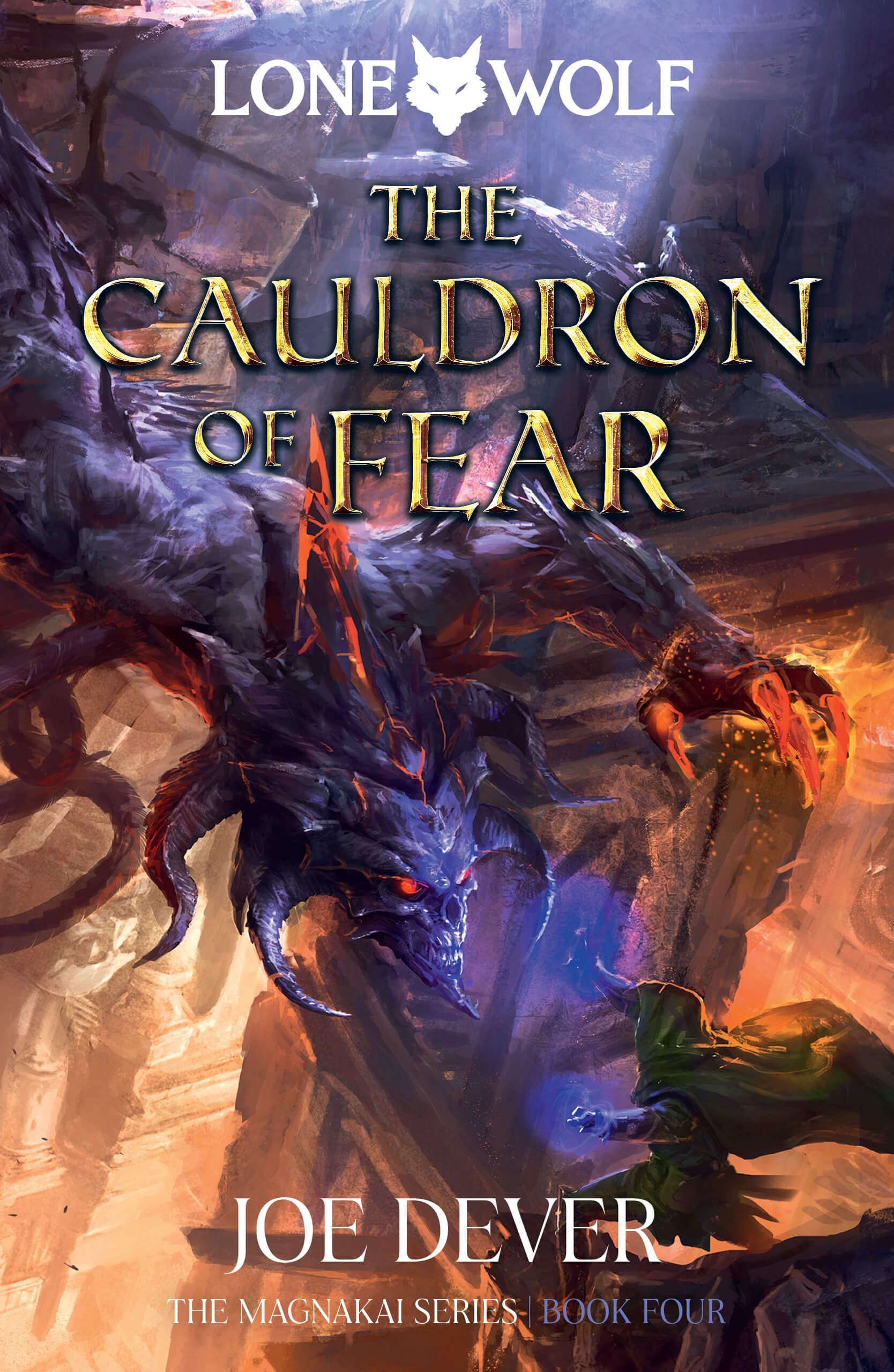 Full Colour Dust Jacket The Cauldron of Fear: Lone Wolf #9 - HARDBACK