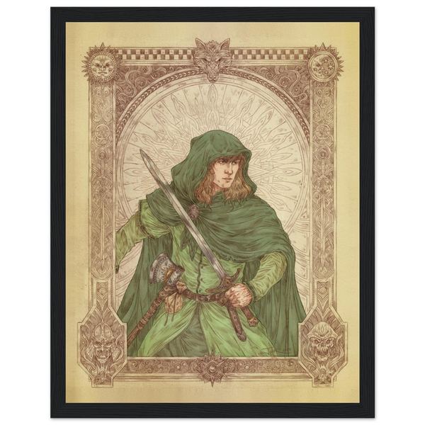Lone Wolf — Colour portrait by J. E. Fuller