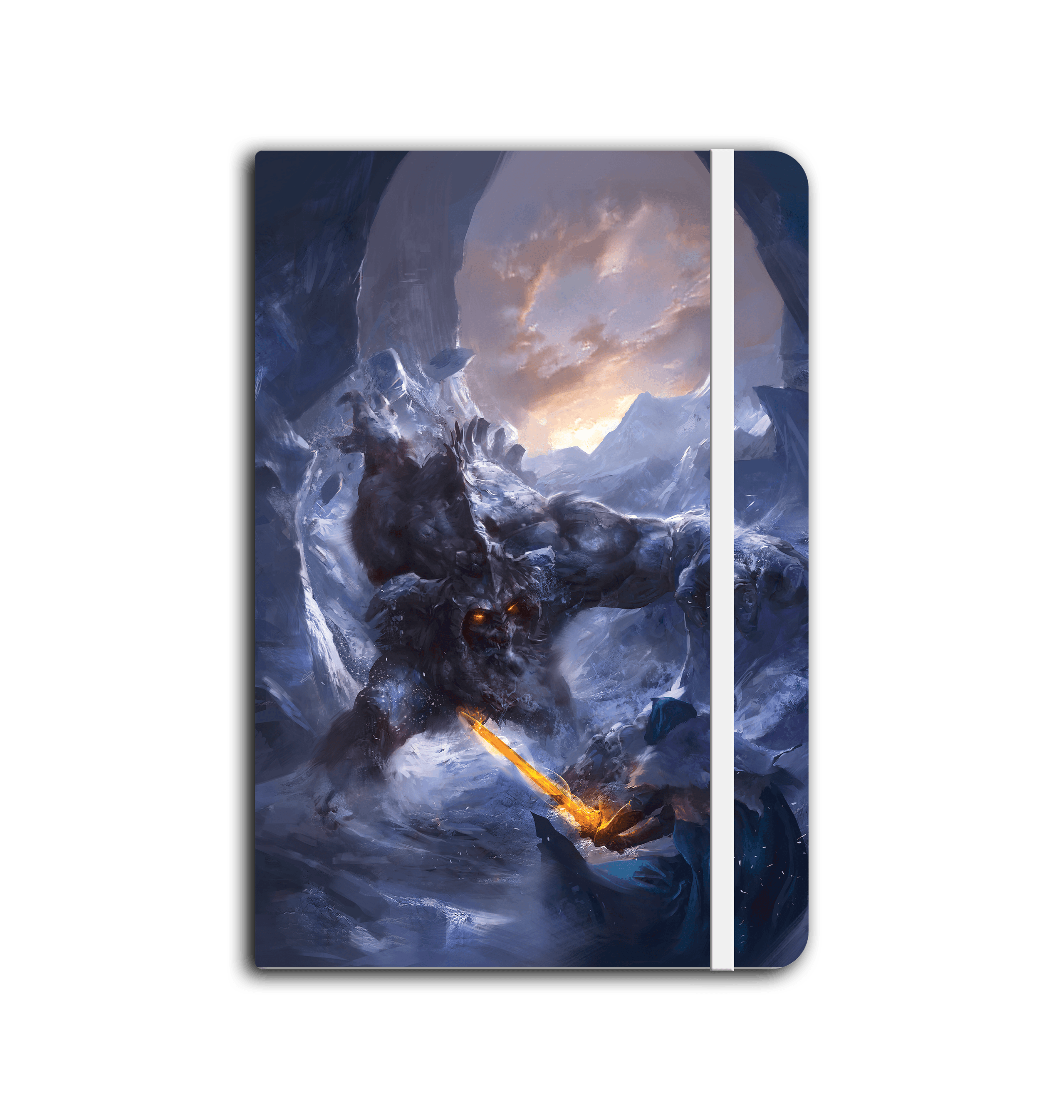 White Notebook Front