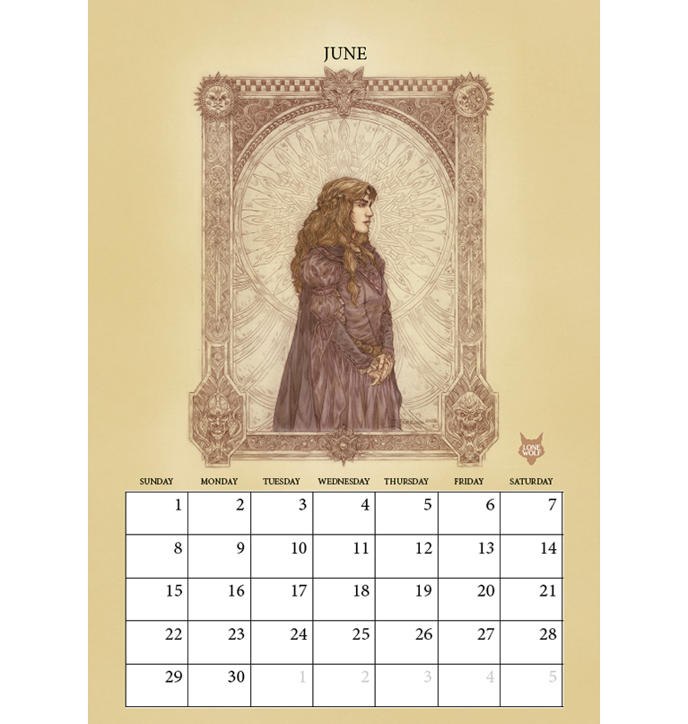 Lone Wolf Calendar 2025 - J.E. Fuller Kai Portraits