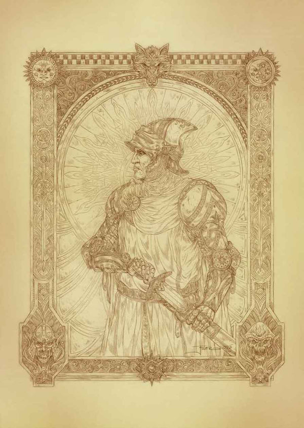 Axim — Sepia portrait by J. E. Fuller