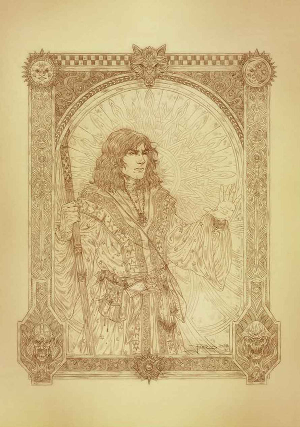 Banedon — Sepia portrait by J. E. Fuller