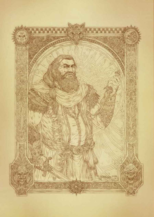 Barraka — Sepia portrait by J. E. Fuller
