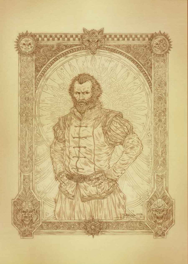 Kelman — Sepia portrait by J. E. Fuller