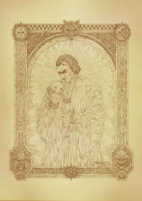 Kimah — Sepia portrait by J. E. Fuller