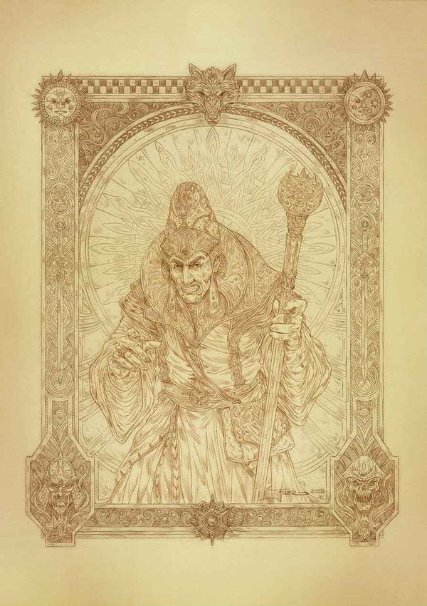 Vonotar — Sepia portrait by J. E. Fuller