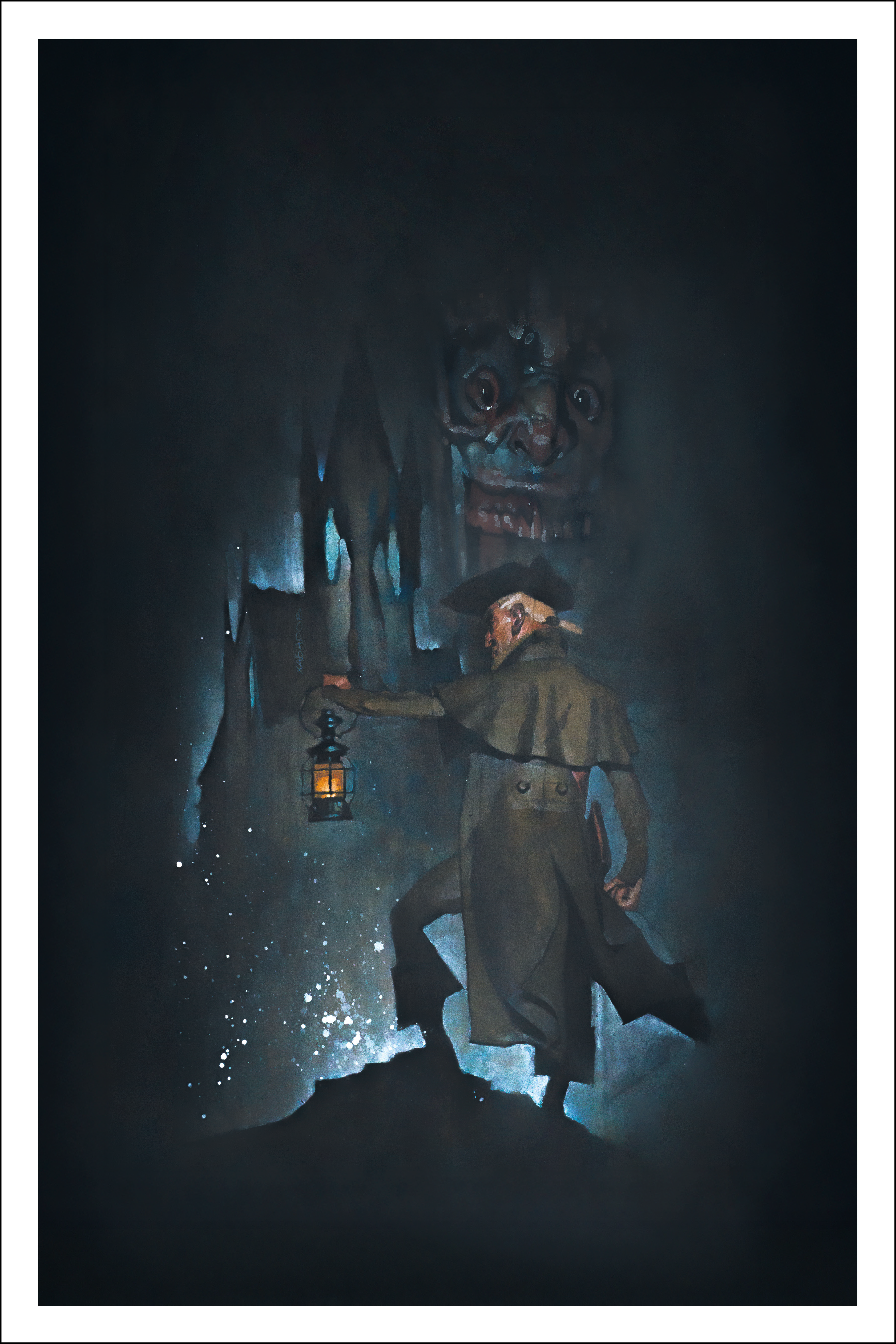 Chronicles of Magnamund - The Weeping Place Framed Fine Art Print