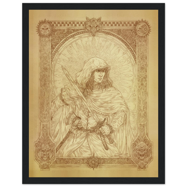 Lone Wolf — Sepia portrait by J. E. Fuller