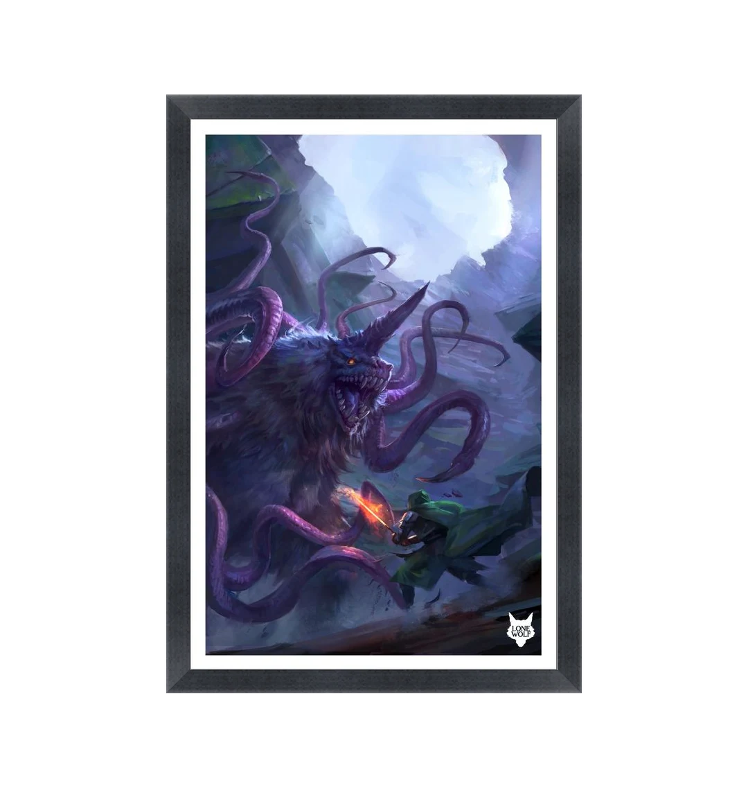 The Deathlord of Ixia Fine Art Print Framed