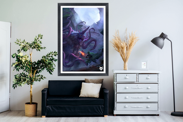 The Deathlord of Ixia Fine Art Print Framed
