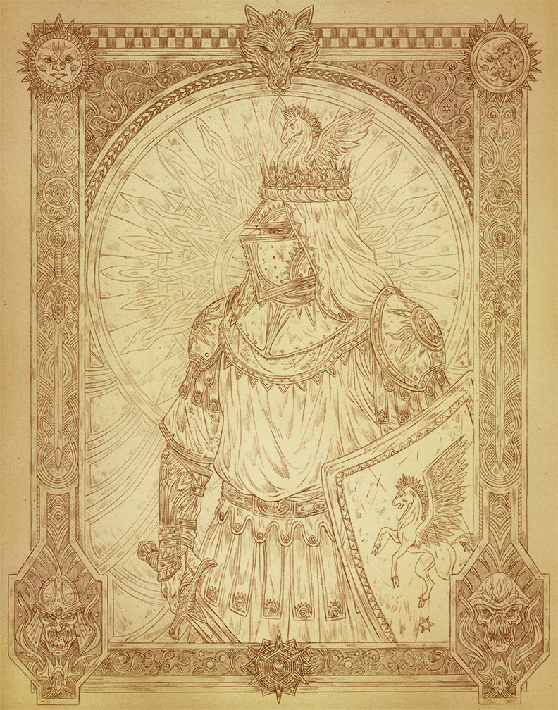 Kai Series Sepia Portrait - Crown Prince Pelathar