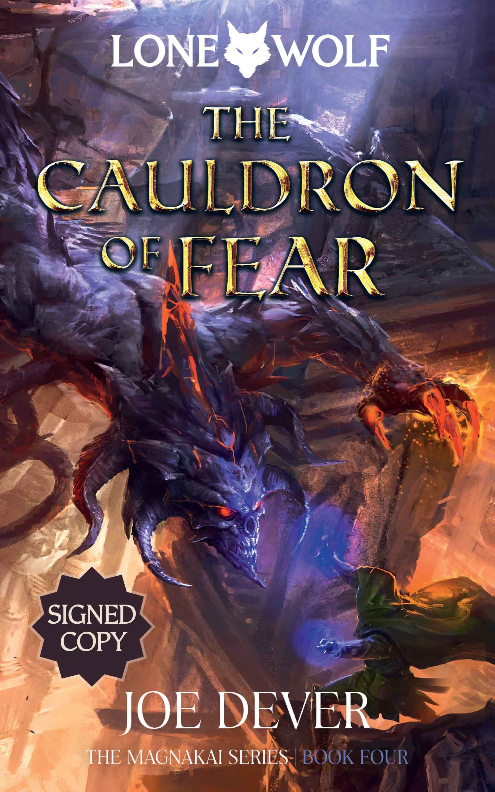 The Cauldron of Fear: Lone Wolf #9 - LIMITED SIGNED HARDBACK