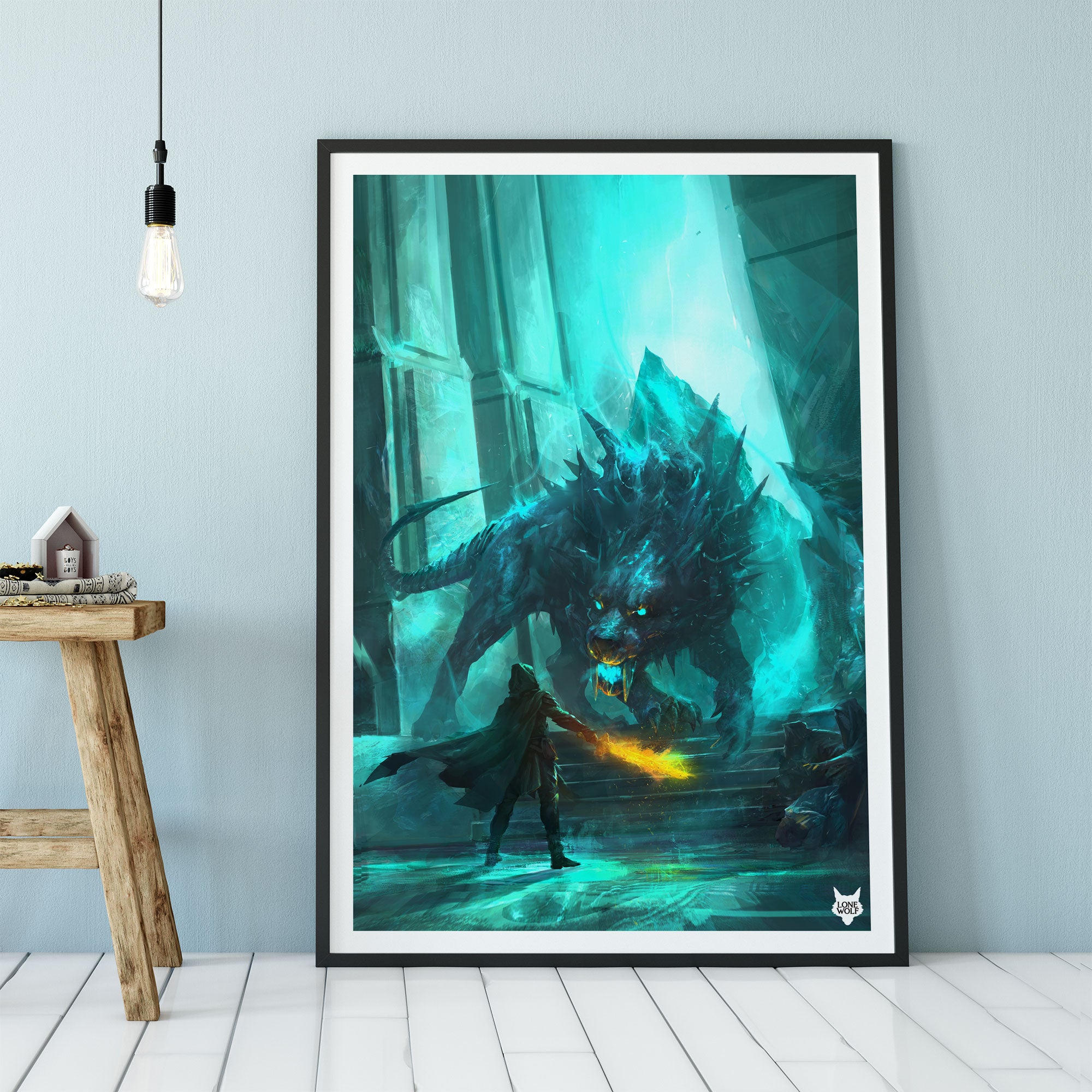 The Dungeons Of Torgar Framed Fine Art Print – Magnamund