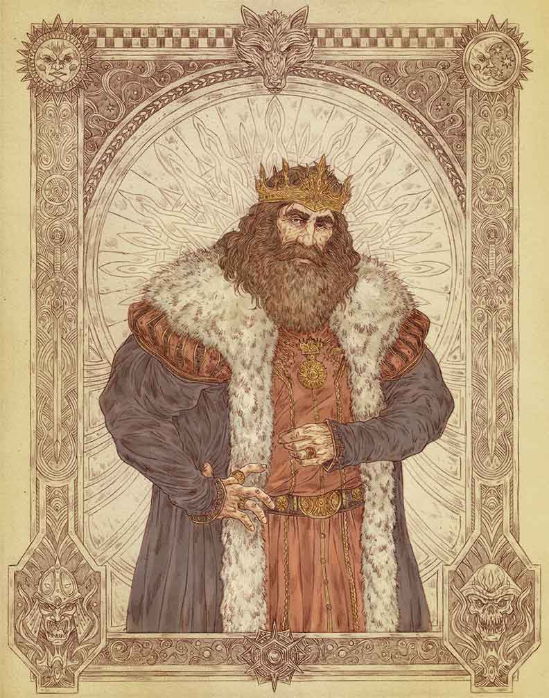Kai Series Colour Portrait - King Ulnar the V of Sommerland