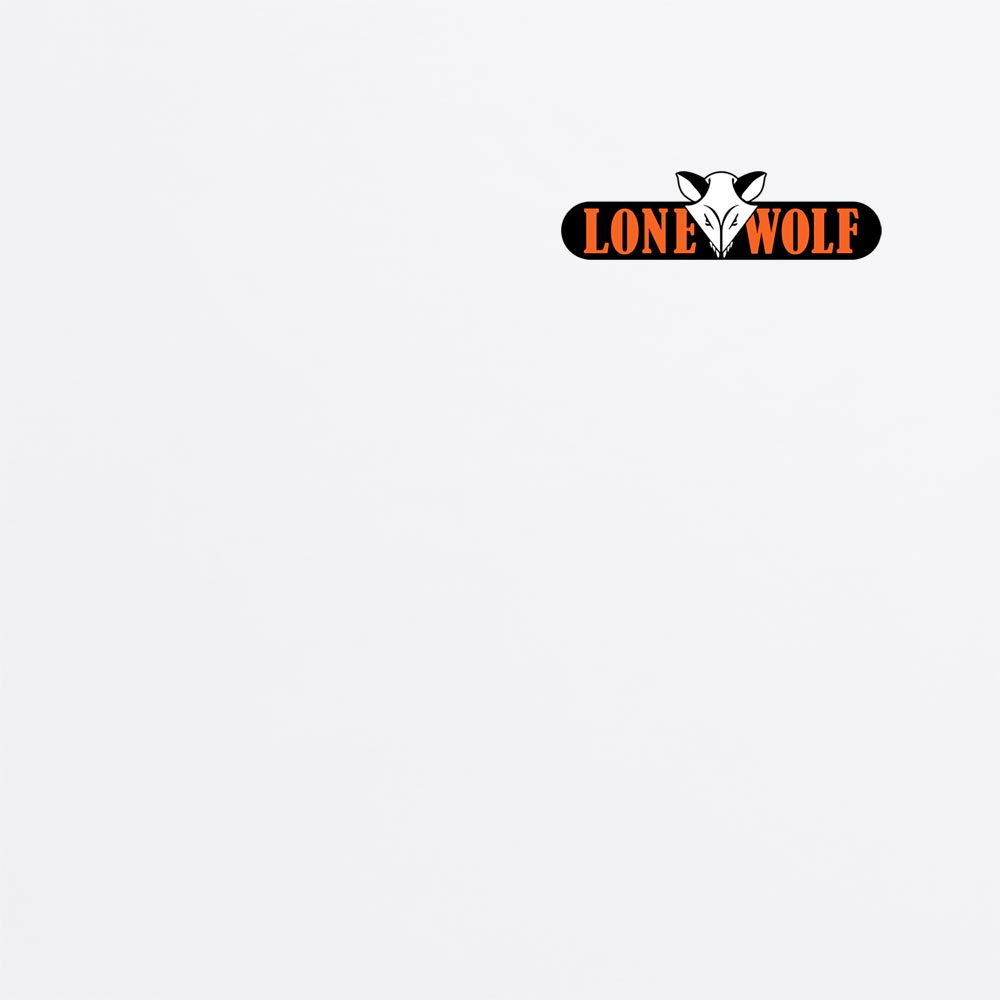 Lone Wolf Retro Logo - White T Shirt